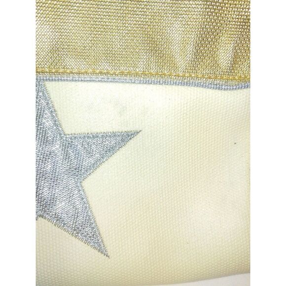 Dante Beatrix Women's Nylon/Plastic/Vinyl Cream/Gold/Silver Convertible Handbag. - Picture 7 of 10